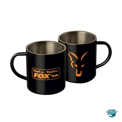 Fox Stainless Steel Mugs 400ml