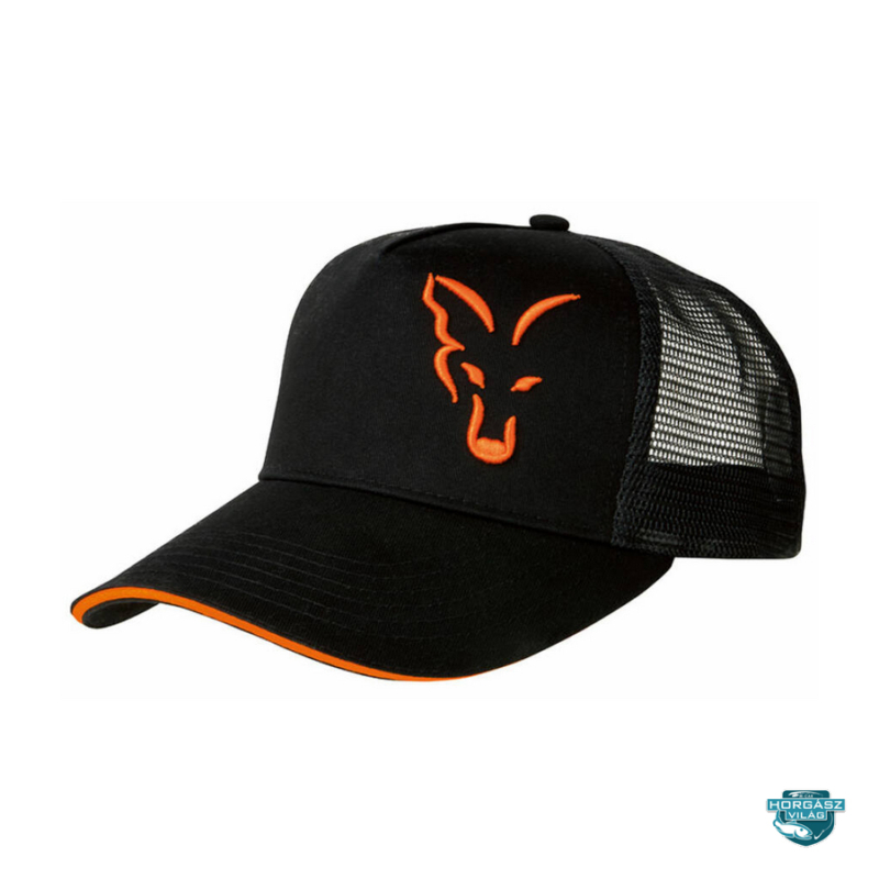 Fox Black-Orange Trucker Cap