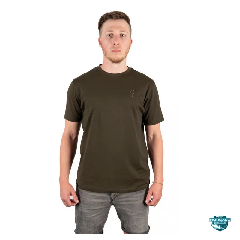 Fox Khaki Large Print T-Shirt S