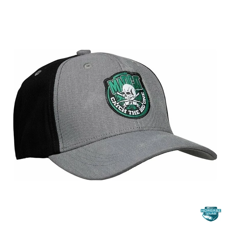 Madcat Skull Badge Cap Grey Melange